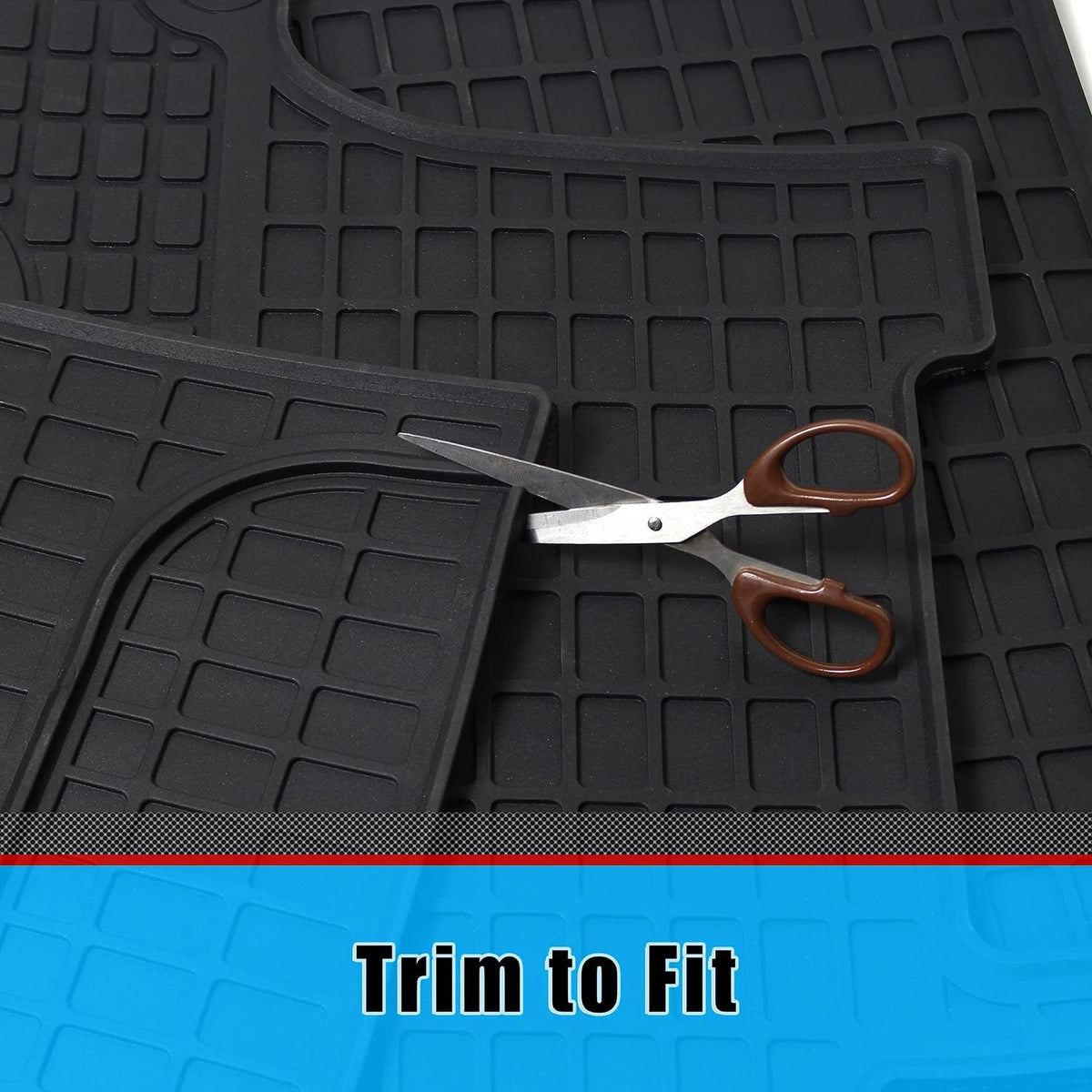 All-Weather Rubber Truck Floor Mats Cargo Liners 3PCS Set A50583