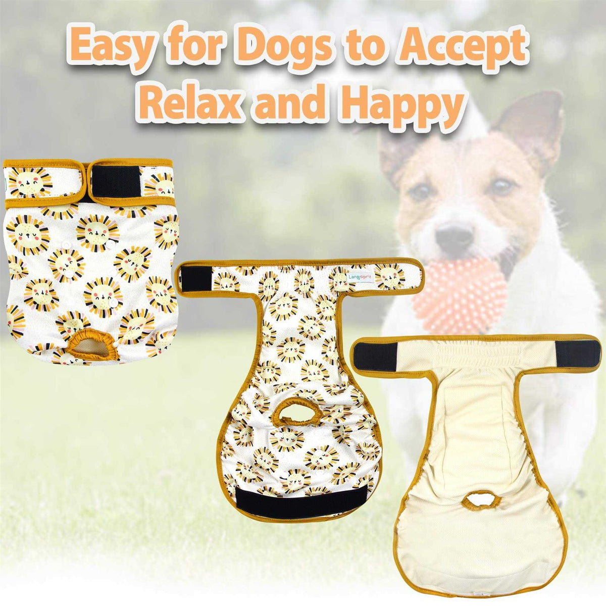 Washable No Leak Reusable Female Dog Diapers W911