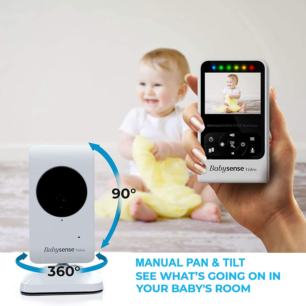 Video Baby Monitor with Camera and Audio, Two Cameras, Night Vision, Two Way Talk O2347