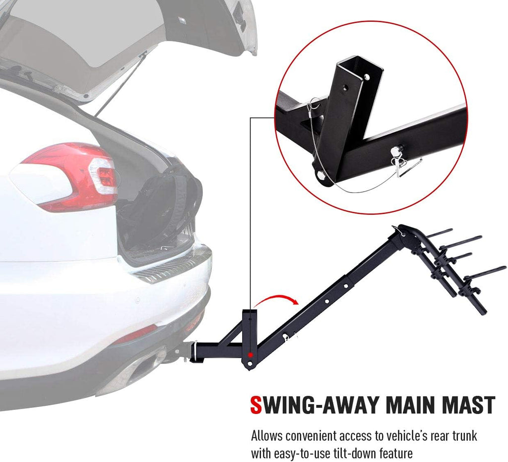 2 Bike Platform Hitch Mount Foldable Rack J439