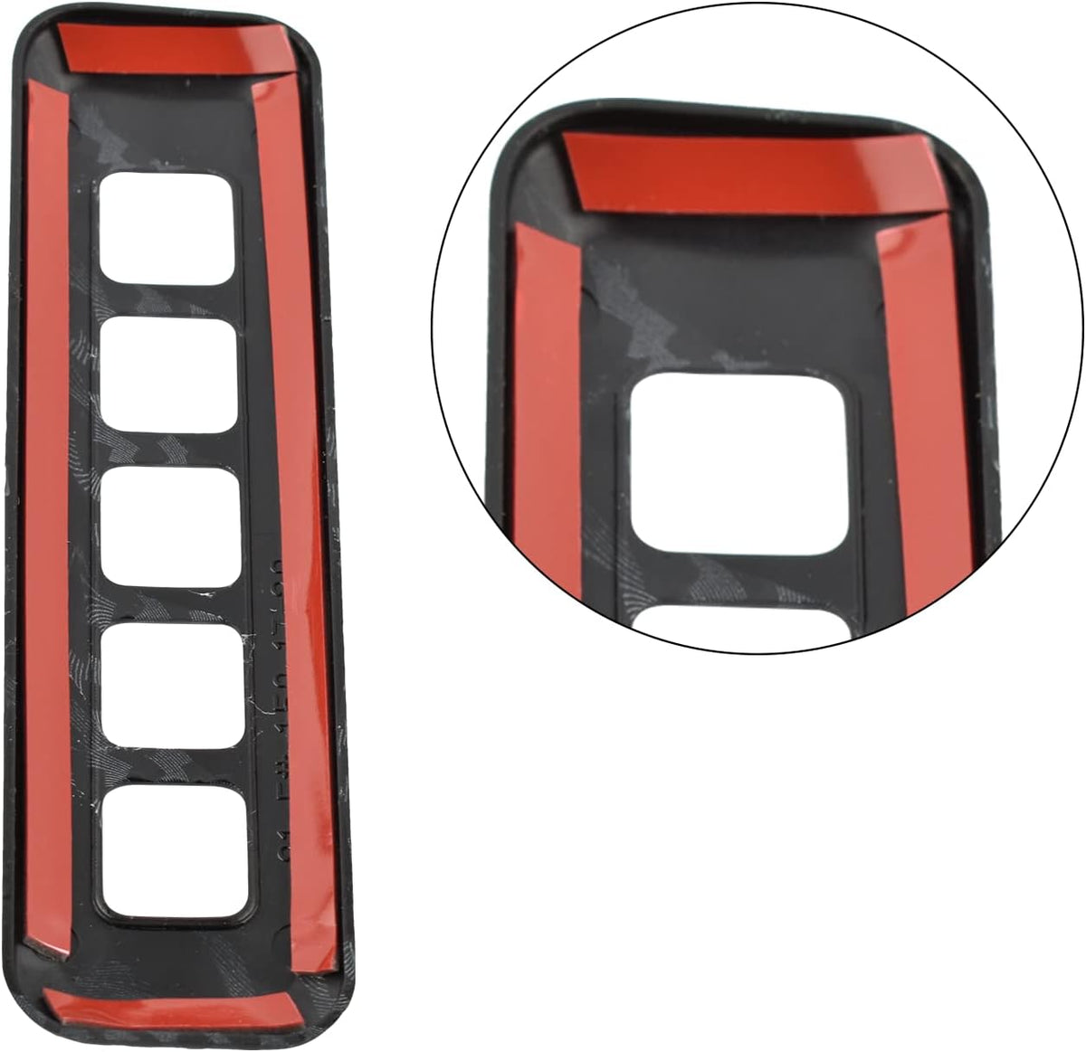 Carbon Fiber Pattern Door Lock Password Button Pillar Post Keypad Trim T524417