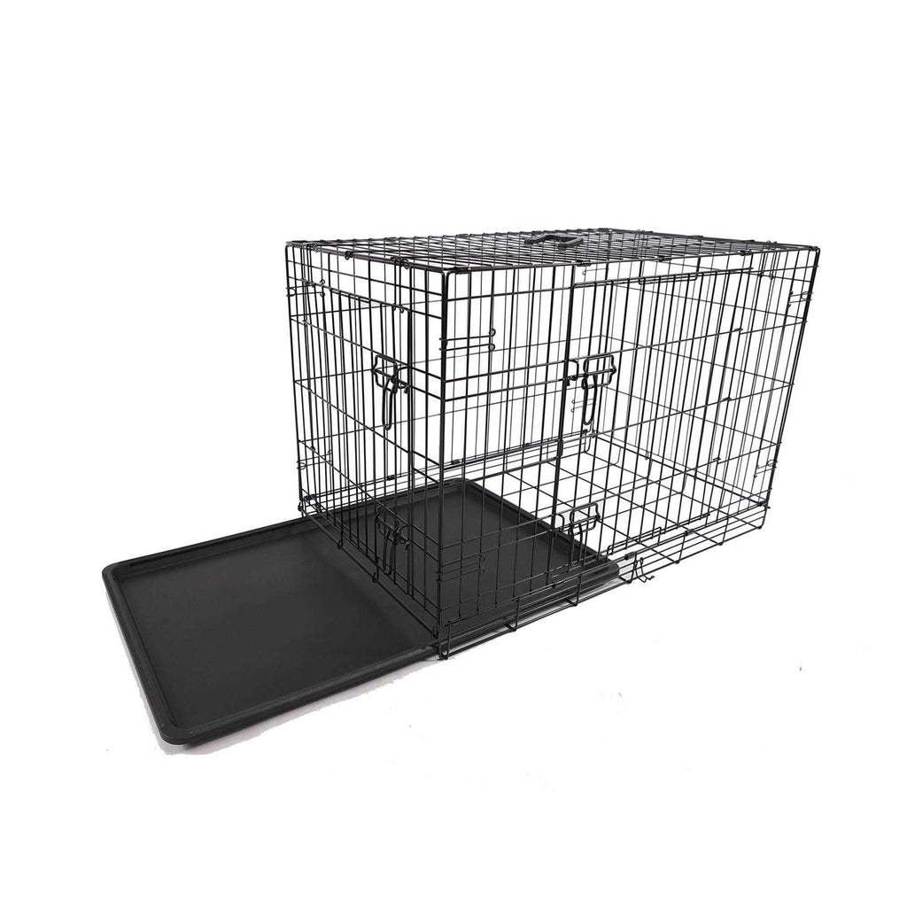 2-Door Folding Dog Crate R1110