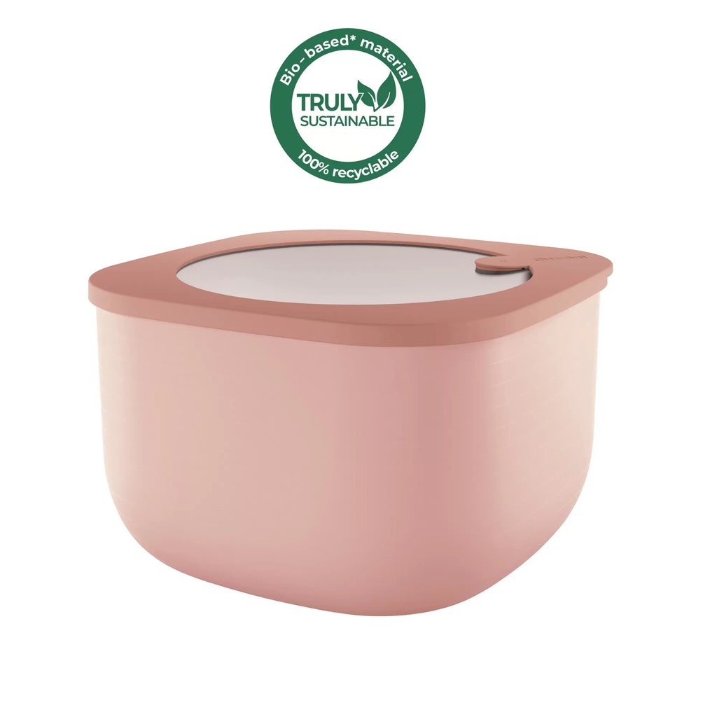 Airtight Fridge Freezer Microwave Containers Peach Blossom Pink 2800cc R99646