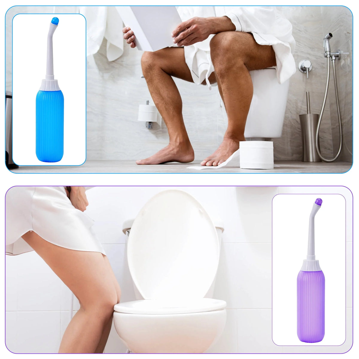 2 Pack Portable Travel Bidet Bottle with Travel Bag J52512