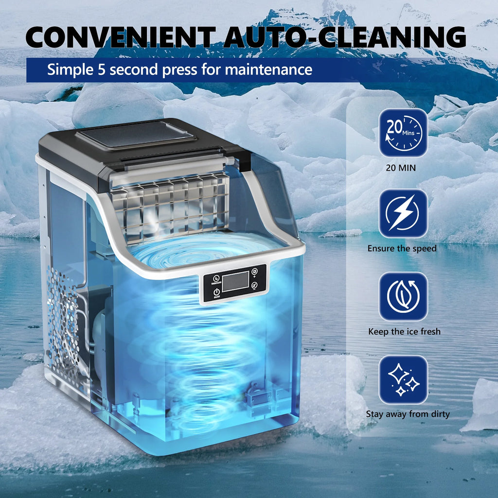 Portable Ice Cube Maker Machine Countertop E8341
