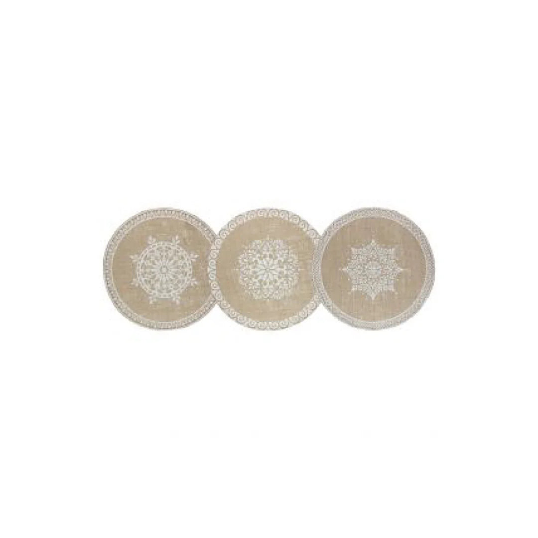 Round Placemat Set 3pcs O11828