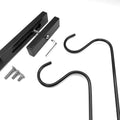 Steel Bird Feeder Kit 2-Hooks Black B1620