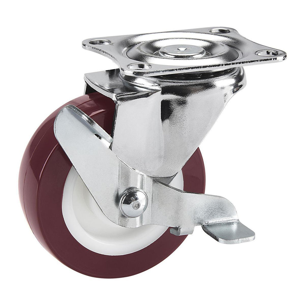 3 in. Polyurethane Swivel Caster with Brake E42894