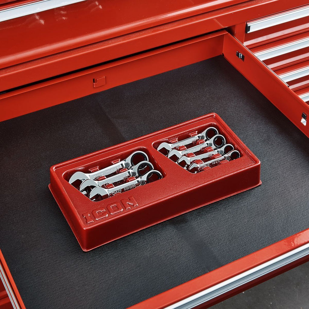 7 Piece SAE Ratcheting Combination Wrench Set V608