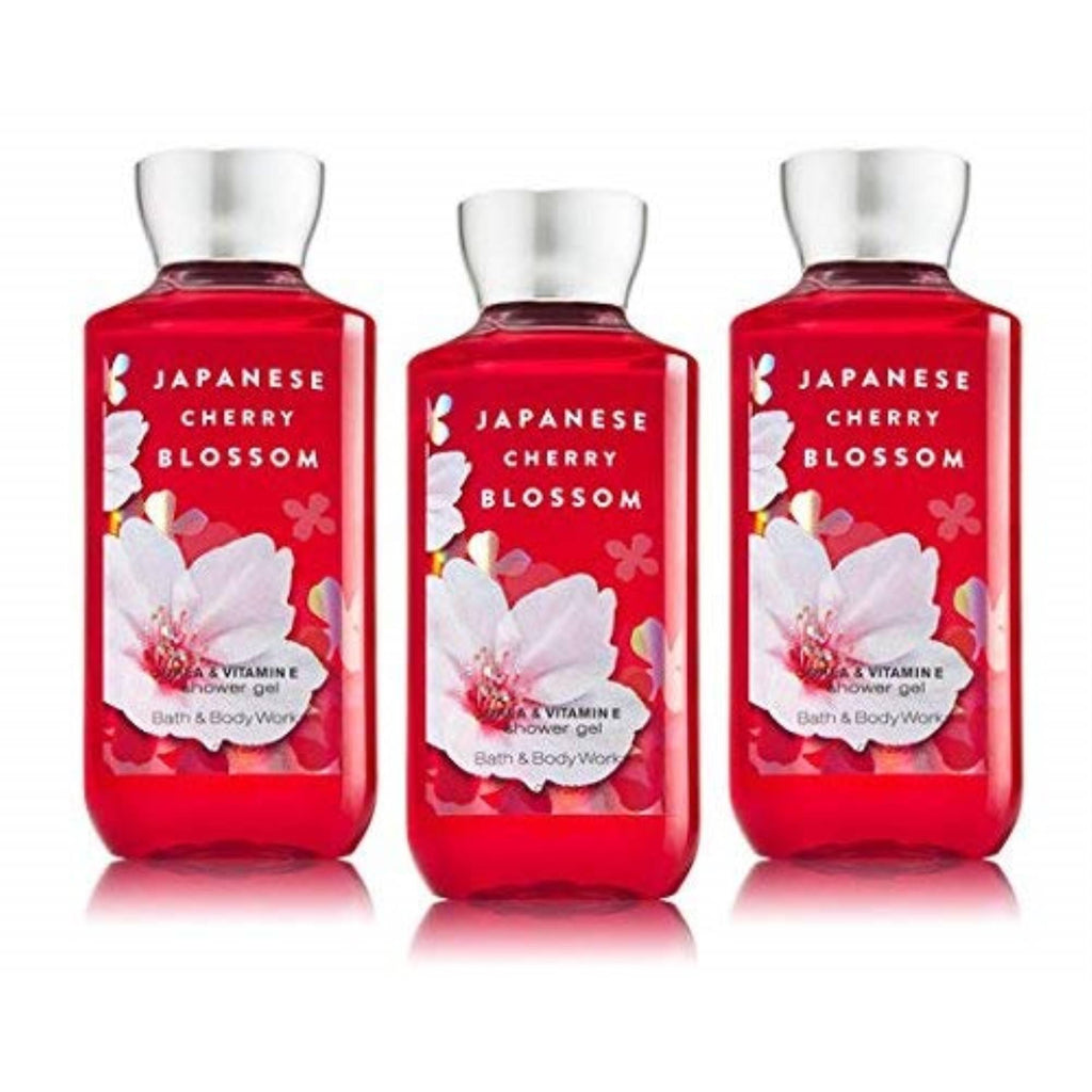 Japanese Cherry Blossom Shower Gel Body Wash Set of 3 B4382