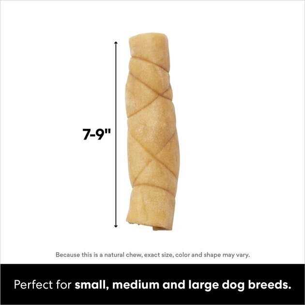 Water Buffalo Cheek Rolls Dog Chew L264