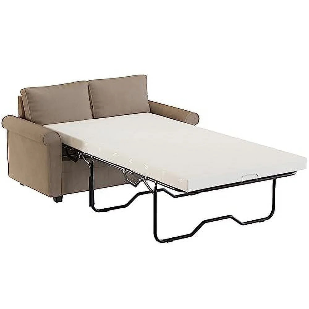 Brown Corduroy 2 in 1 Sleeper Sofa P5794