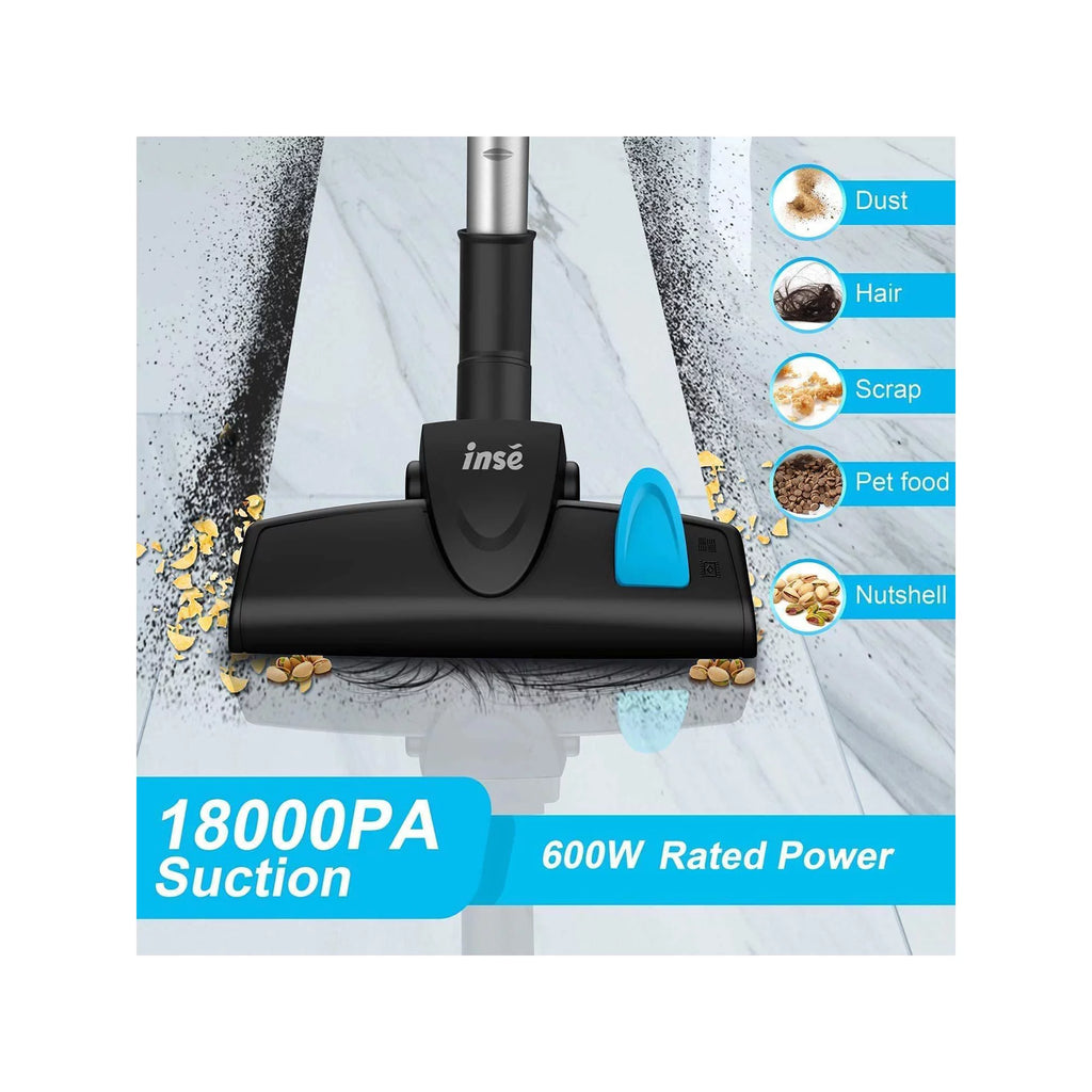 Cord Vacuum Cleaner, 18KPa 600W 3 in 1 Handheld Vacuum, Red X374