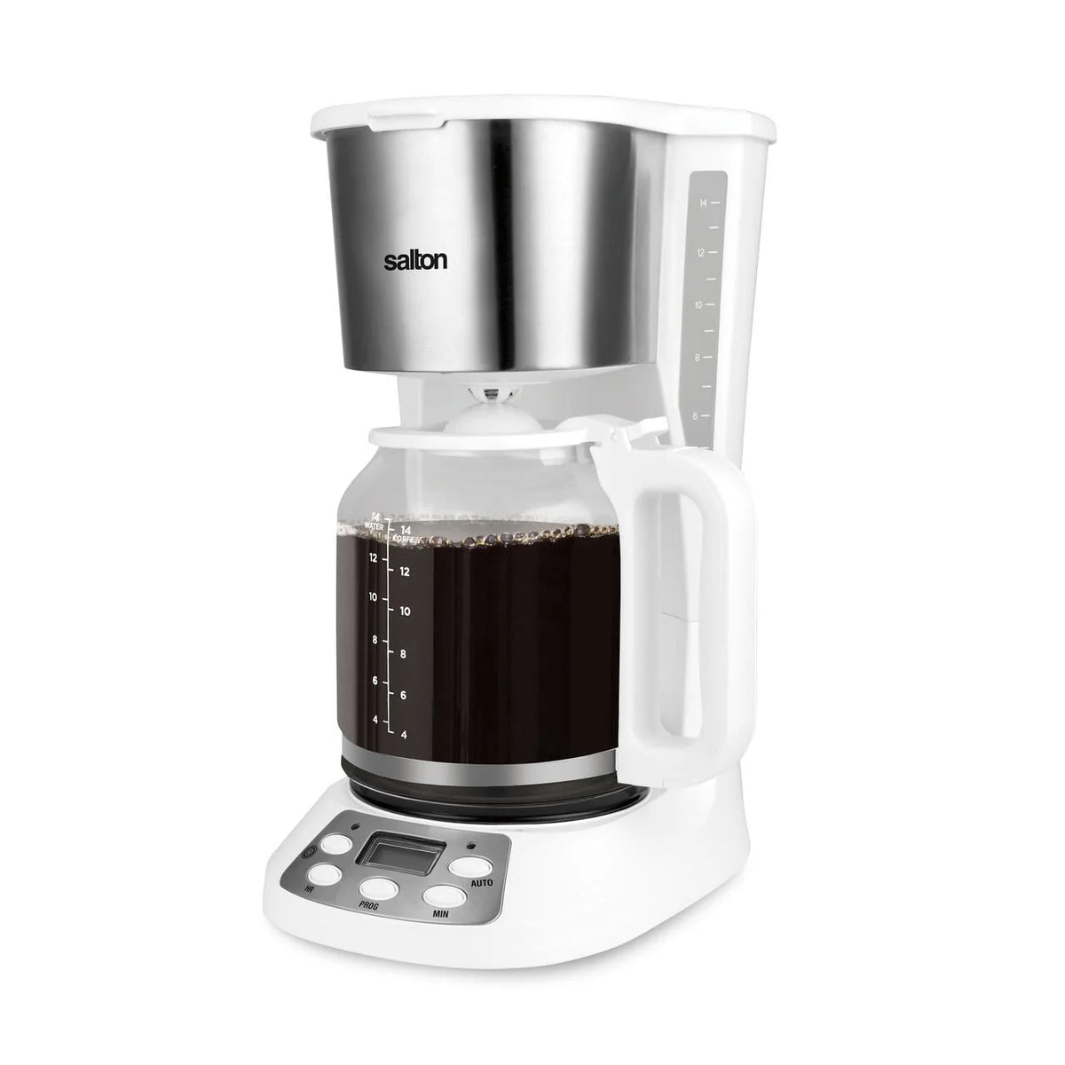 White 14 Cup Coffee Maker I557