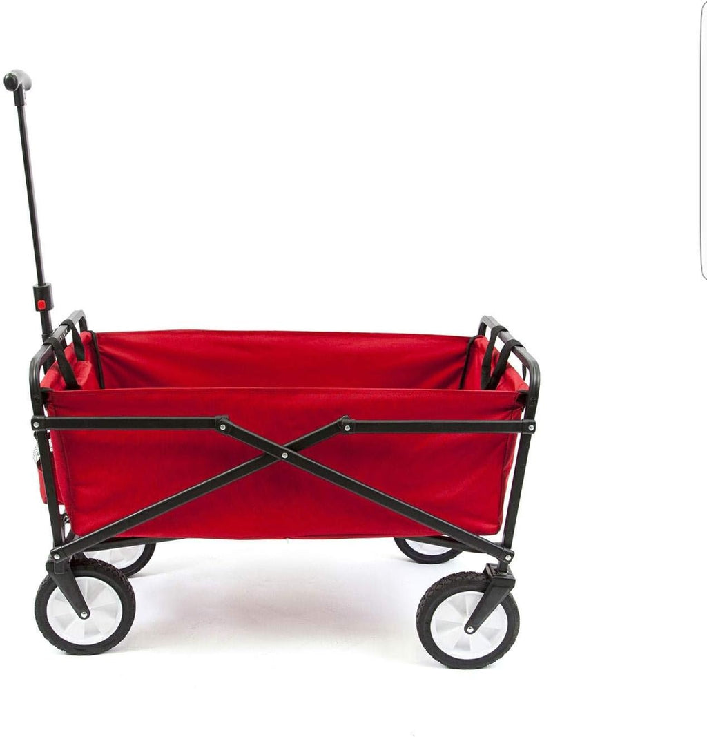 Lightweight Steel Frame Folding Utility Wagon Cart with Pockets L7566