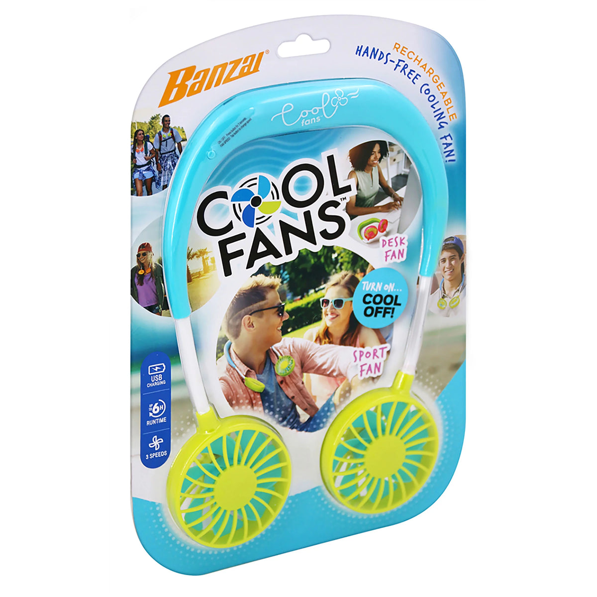 Green 3-Speed Neck Fan S389682