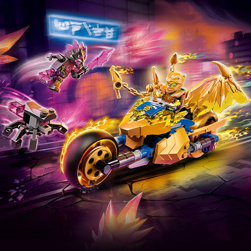 Toy Motorcycle with Dragon and Spider Figure I494851