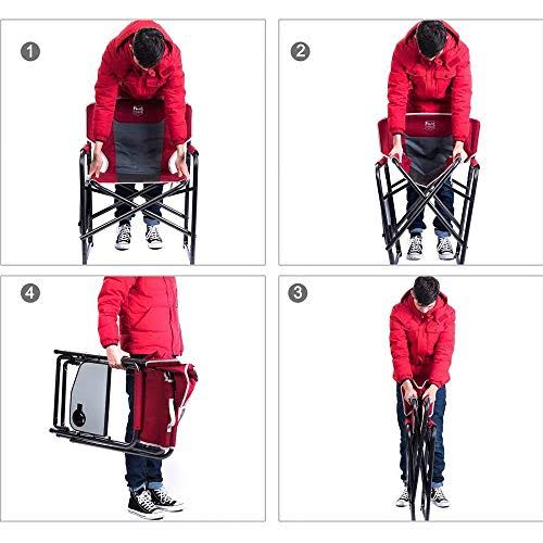 Folding Aluminum Camping Chair with Side Table X512
