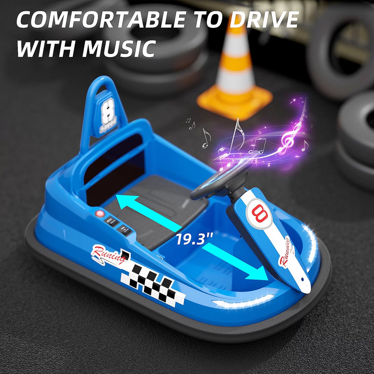 6V Electric Ride on Bumper Car for Kids, Pink D26016