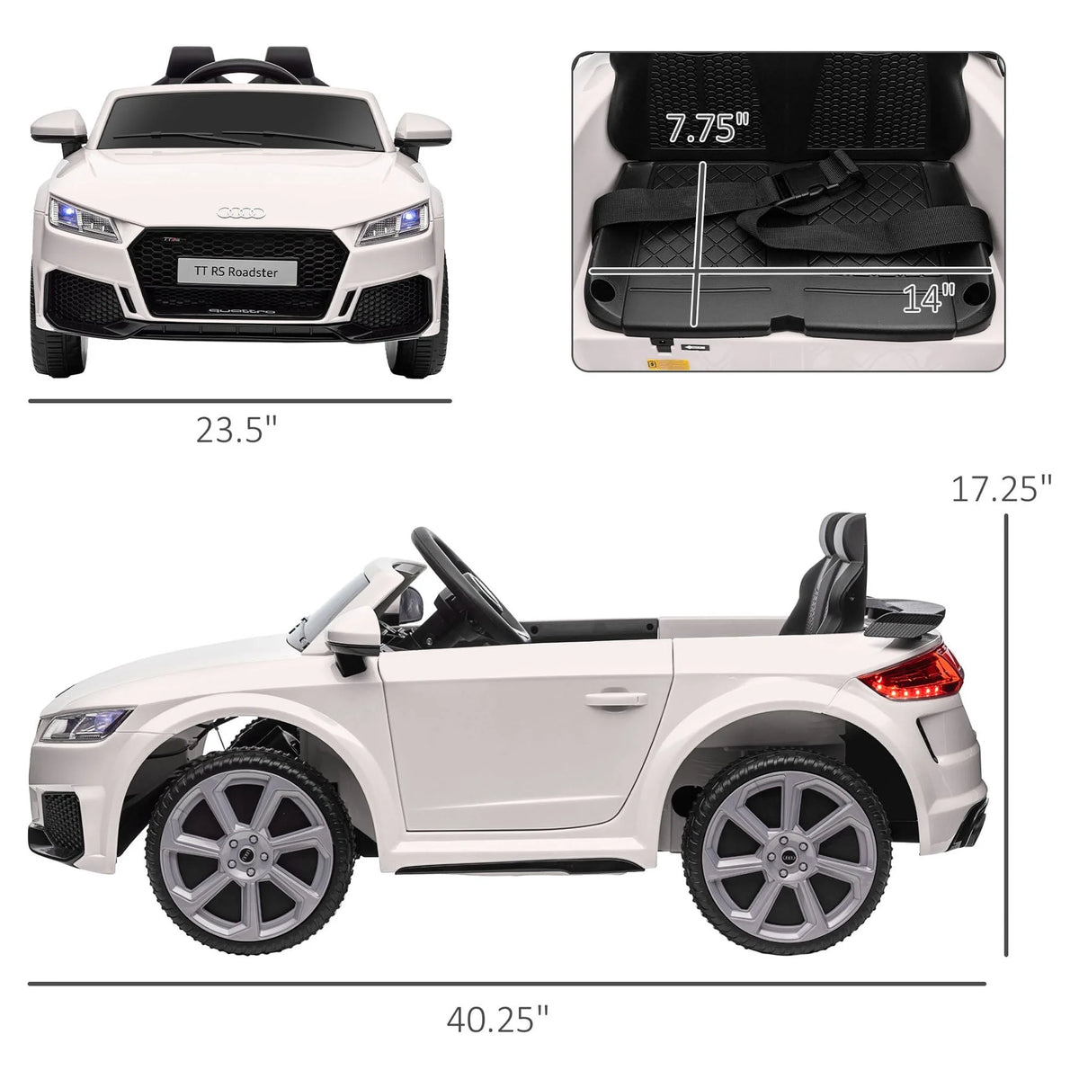 Kids Electric Ride On Car with Seat and Remote C680