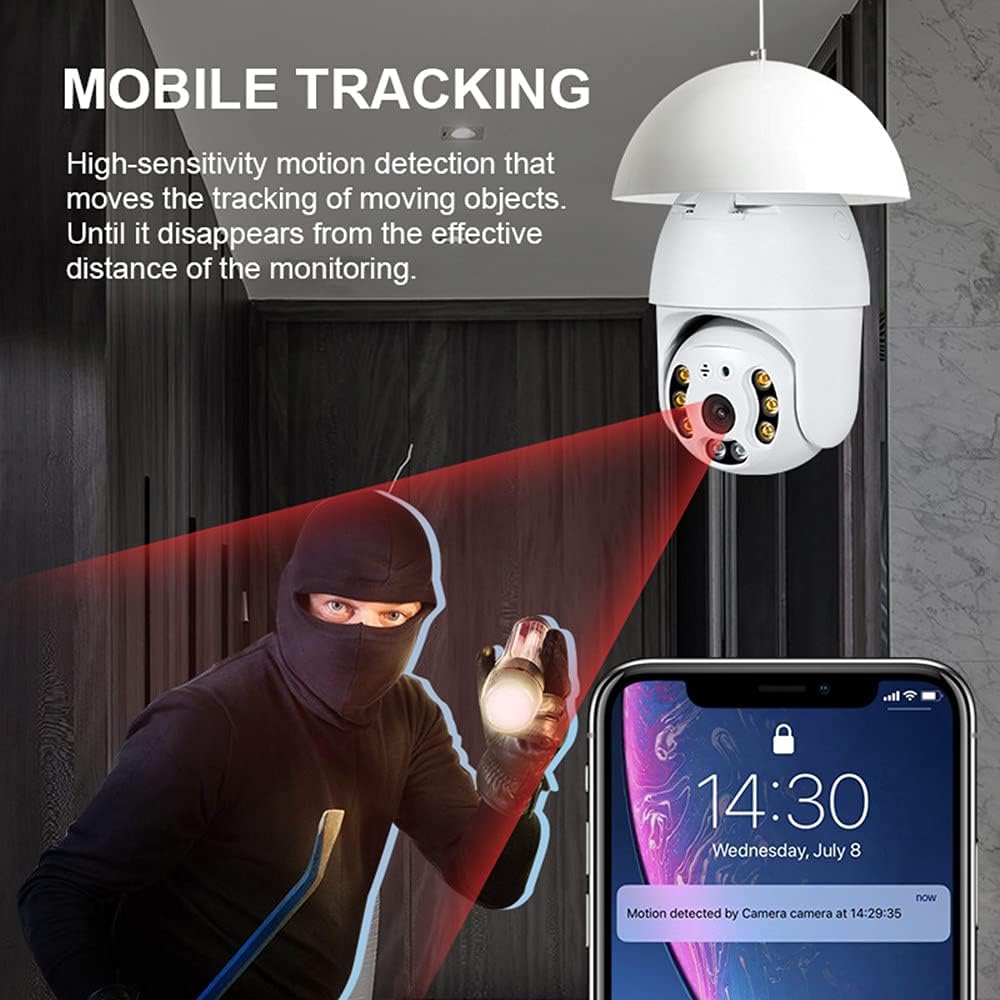 2K Wireless PTZ Security Camera with Night Vision and Two Way Audio U660