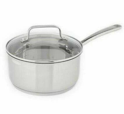 Stainless Steel Saucepan with Glass Lid 1.6 qt Z222