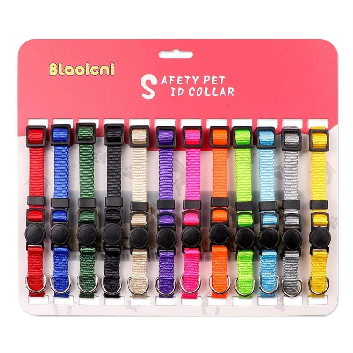 Soft Nylon Adjustable Breakaway Puppy ID Collar H2523