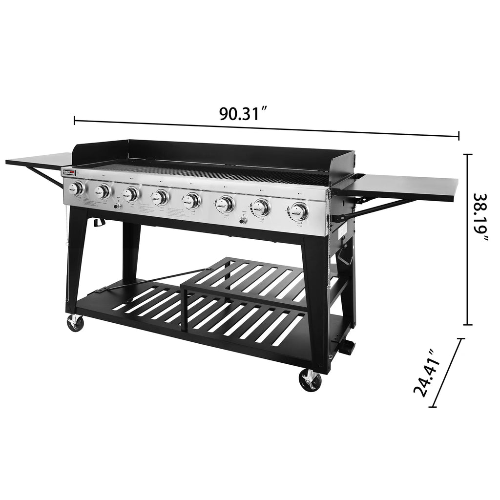 8-Burner Propane Gas BBQ Grill U373918