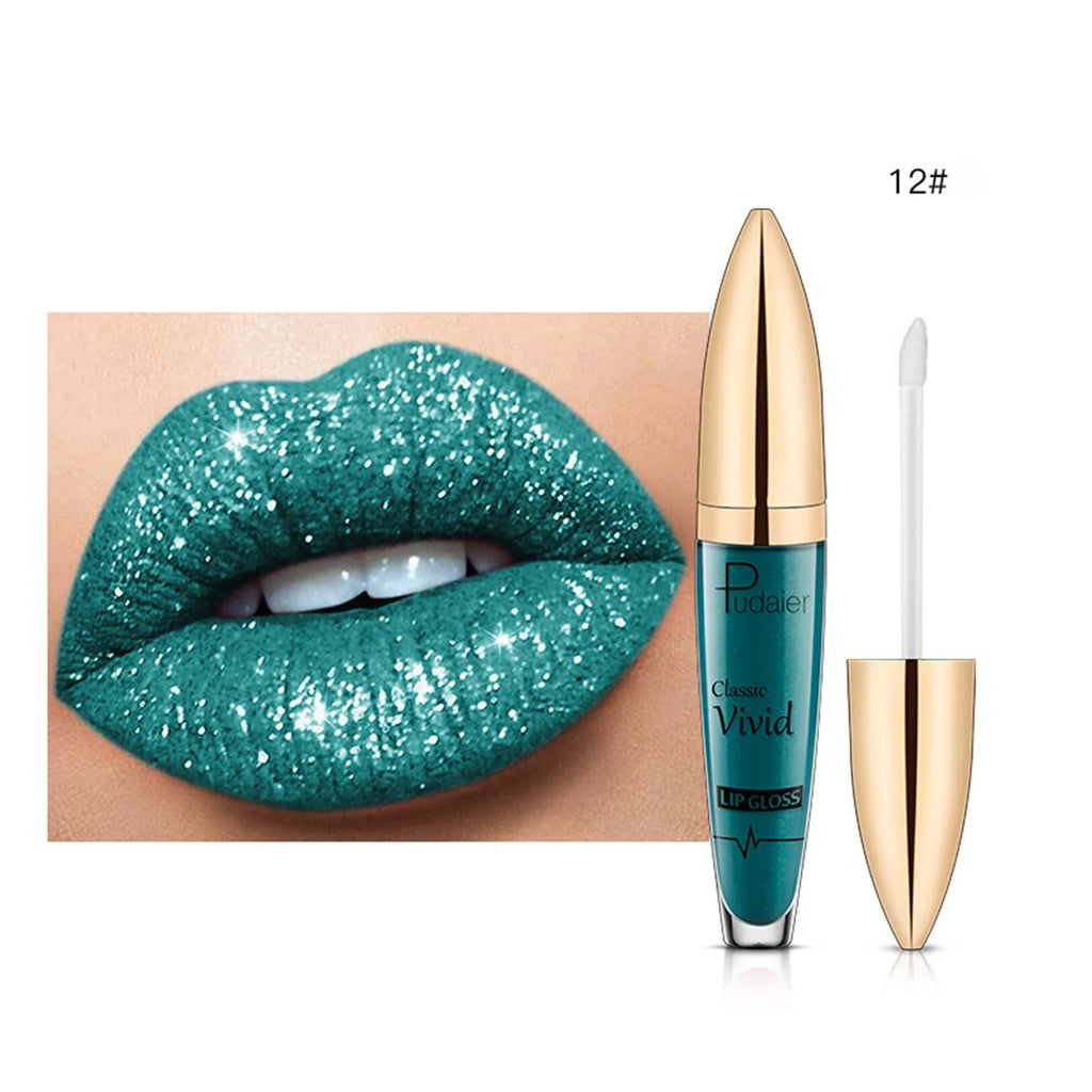 Shiny Long Lasting Glitter Lipstick, 5ml Y8699