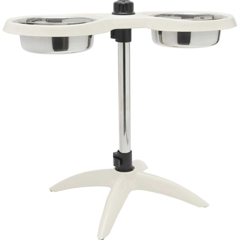 Adjustable Stainless Steel Elevated Dog Bowls V522439
