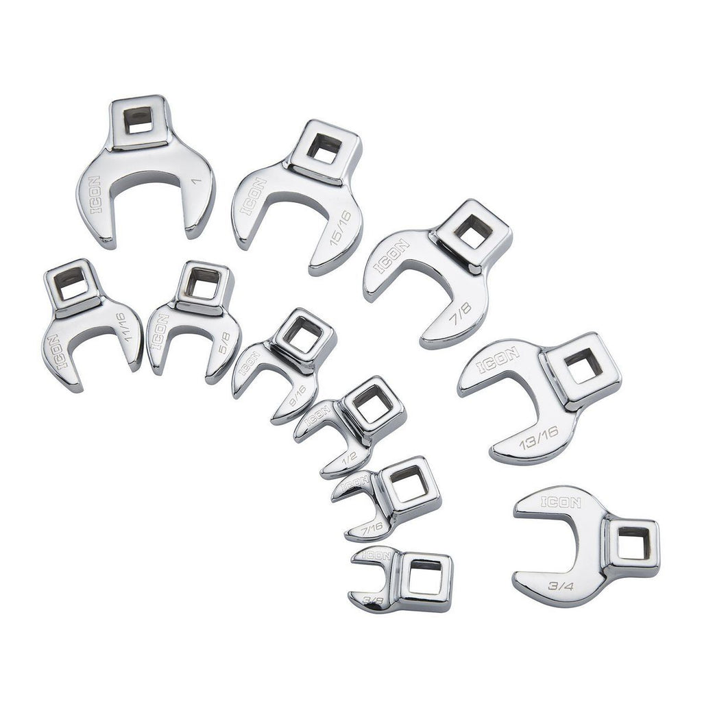 3/8 in. Drive SAE Crowfoot Wrench Set, 11-Piece N771