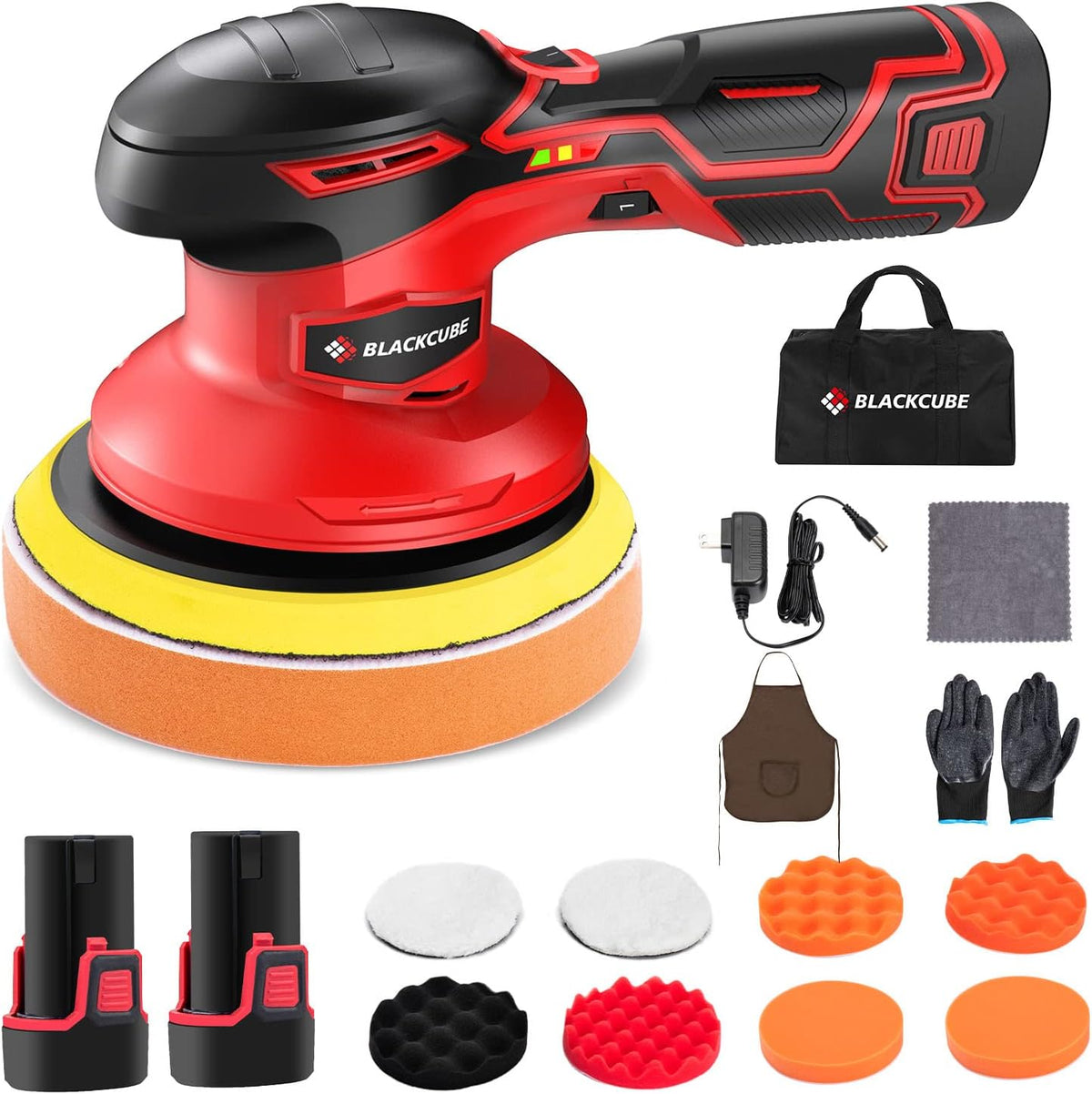 Cordless Car Buffer Polisher with 12V 2.0Ah Battery I44040