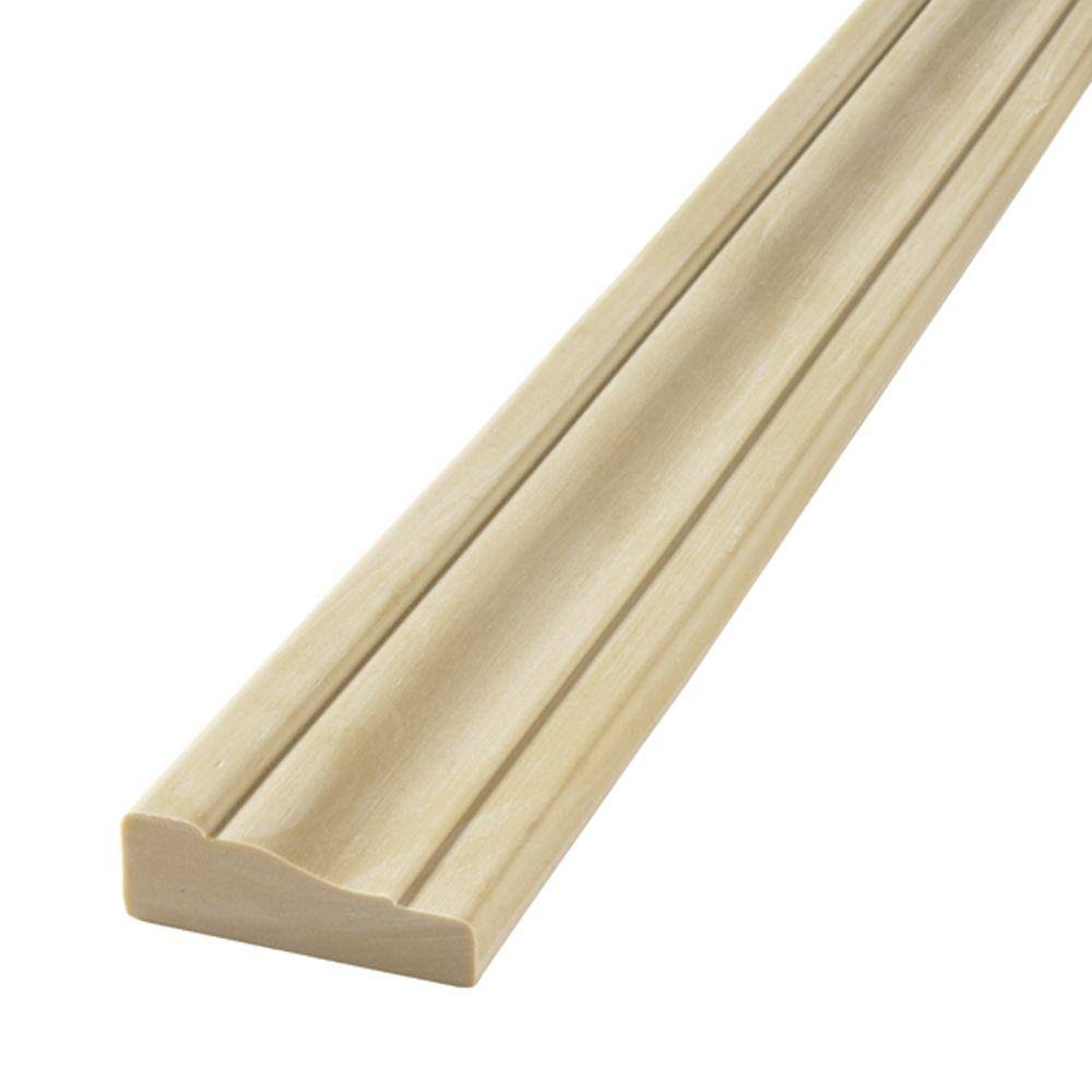 11/16 in. x 2-1/4 in. x 60 in. Polyurethane Flexible Half-Round Casing J211