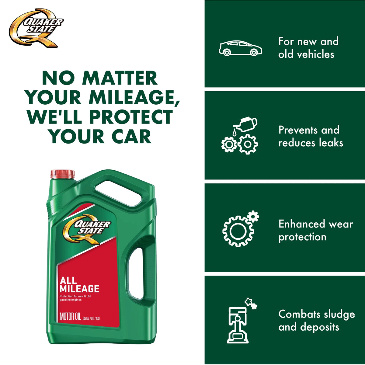 10W-30 Motor Oil, 1 Quart L7296
