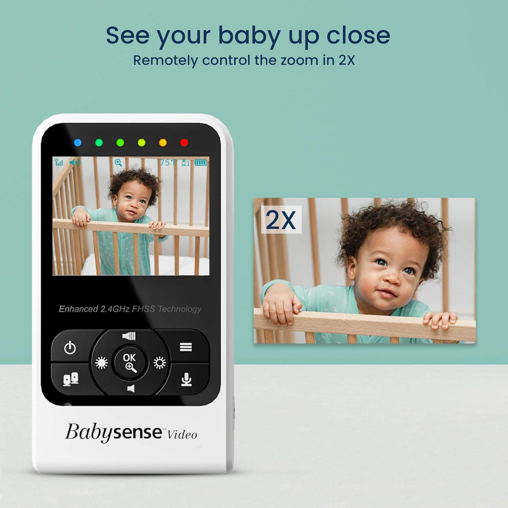 Video Baby Monitor with Camera and Audio, Two Cameras, Night Vision, Two Way Talk O2347