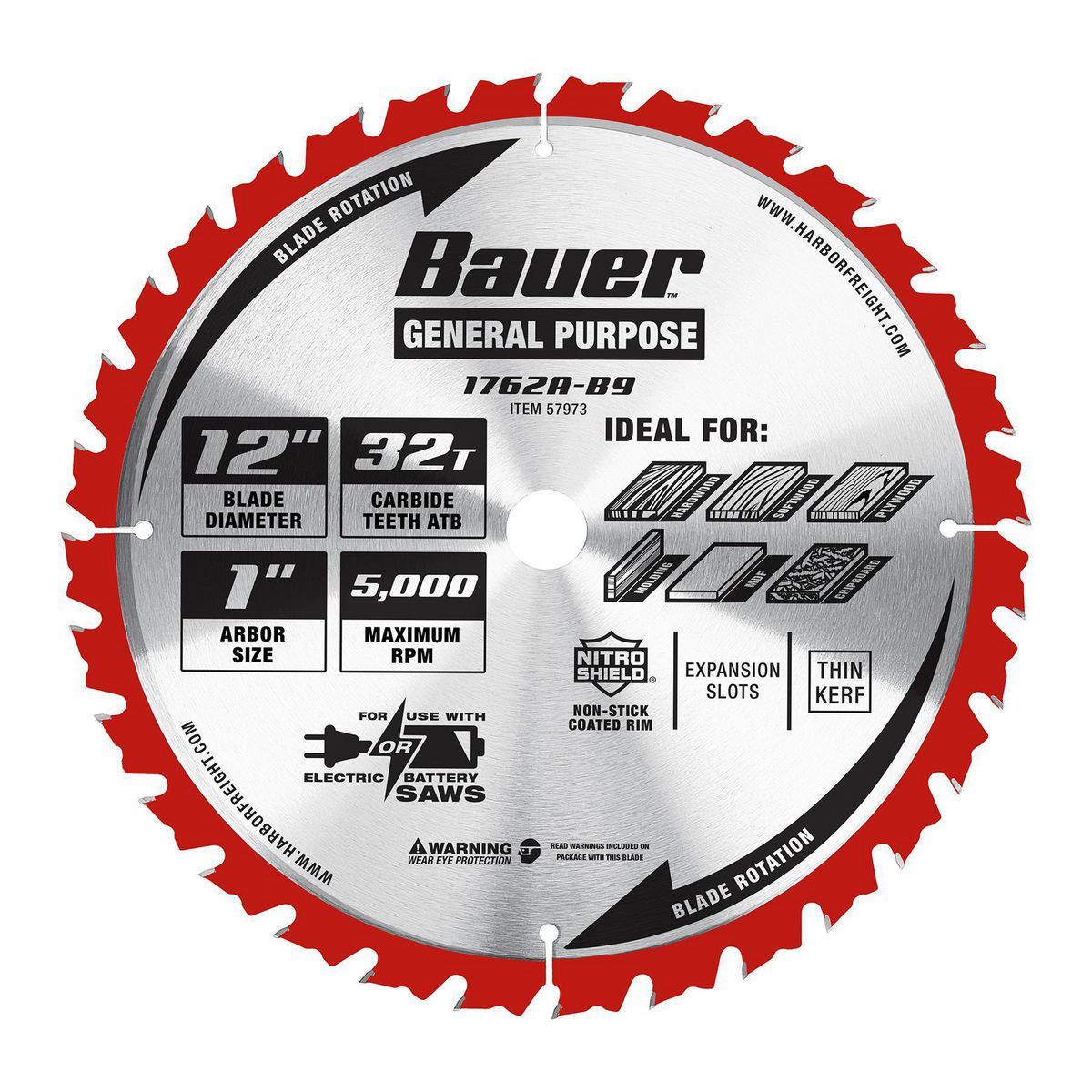 12 in. 32T Framing Miter Saw Blade W6730
