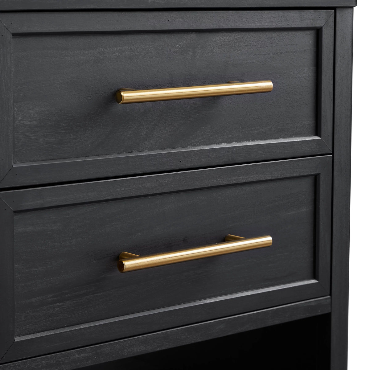 2 Drawer Charcoal Finish Nightstand K4990