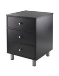 Black 3 Drawer Accent Table W3473