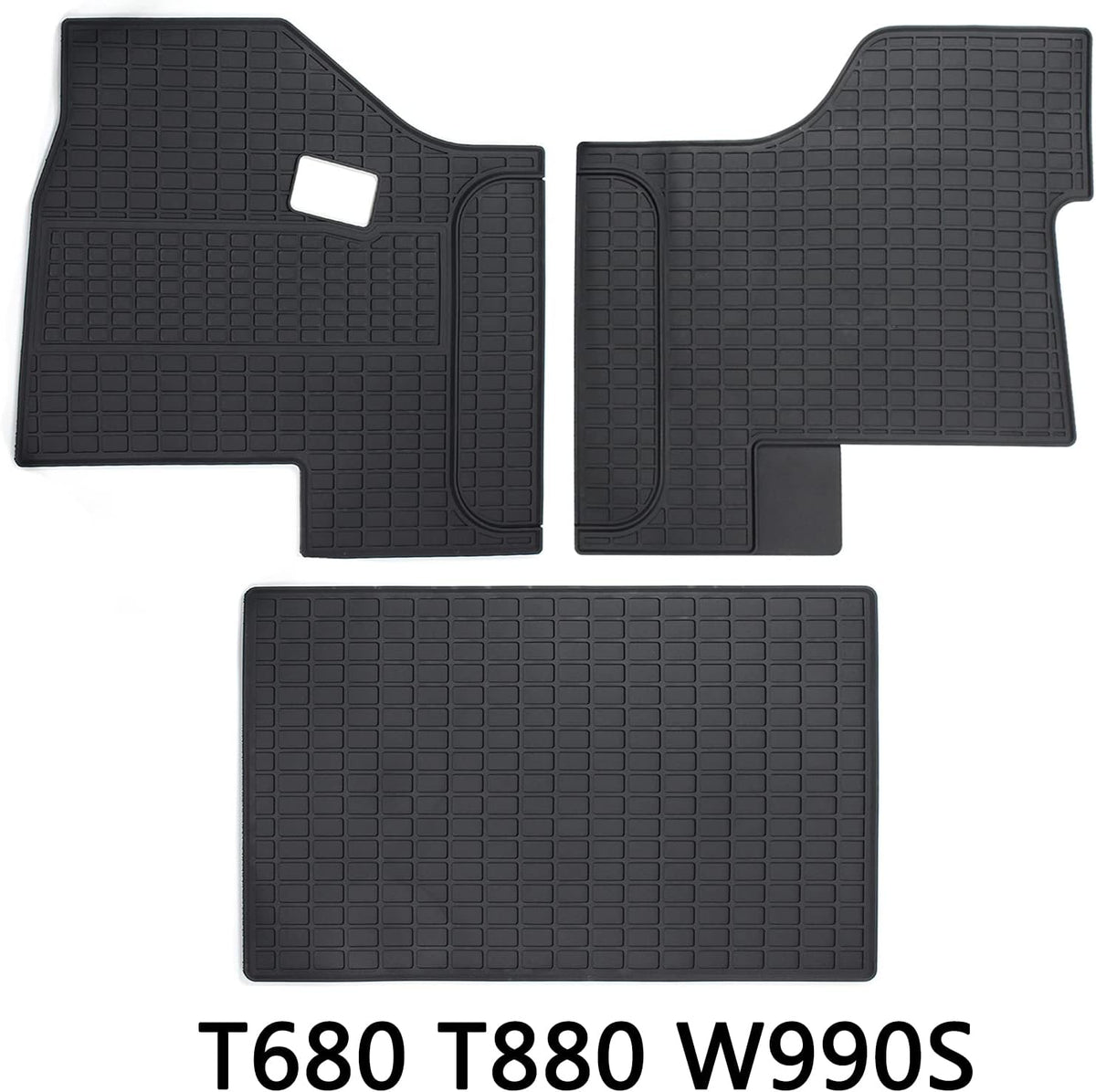 All-Weather Rubber Truck Floor Mats Cargo Liners 3PCS Set A50583