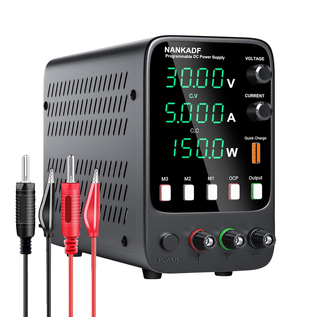 Variable 30V 5A Bench Power Supply with 4-Digits LED Display R58122