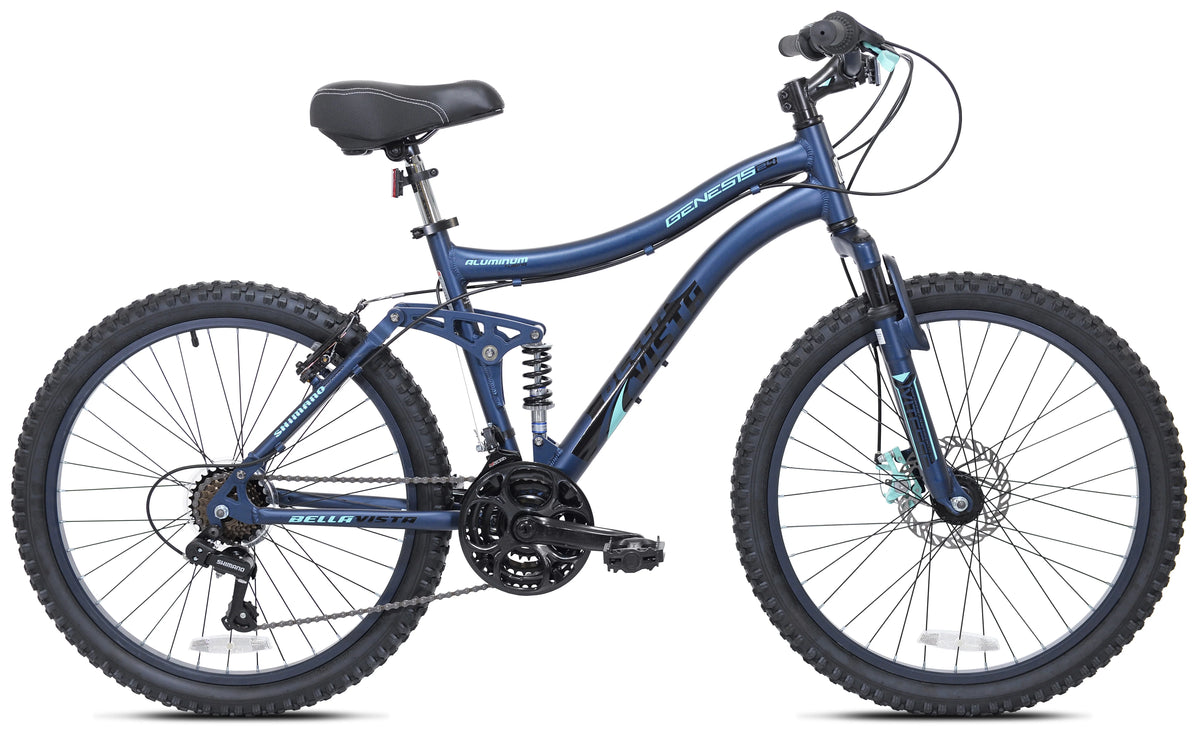 Blue Full Suspension Mountain Bike E649