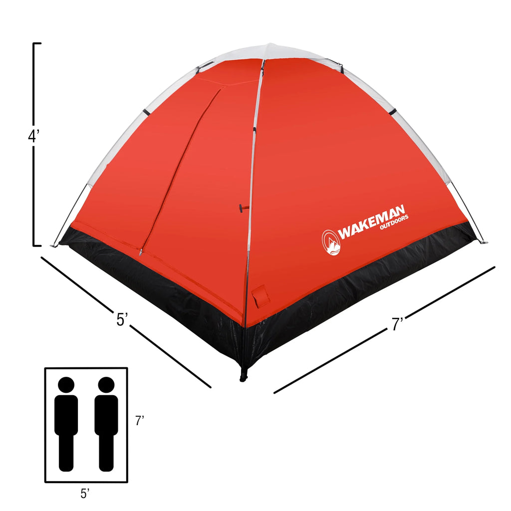 2-Person Water Resistant Dome Tent with Carry Bag X744470