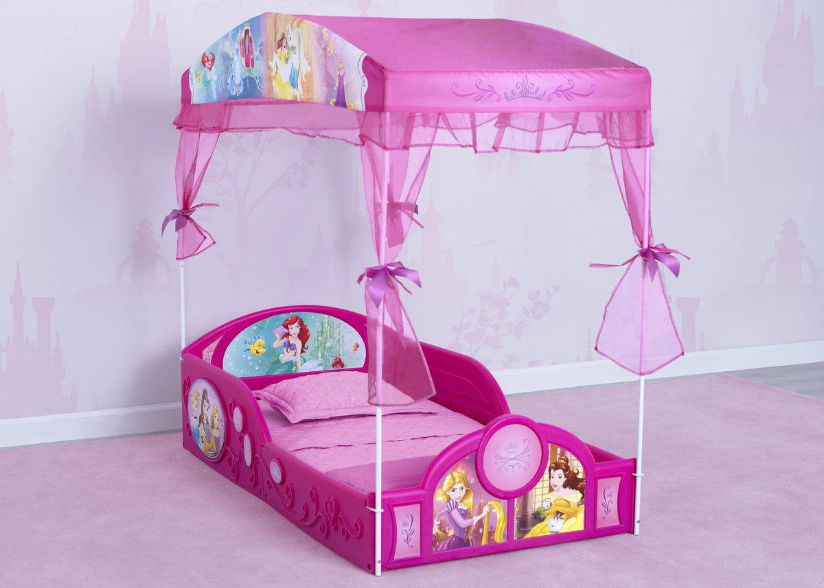 Pink Kids Plastic Storage Toddler Bed V61743