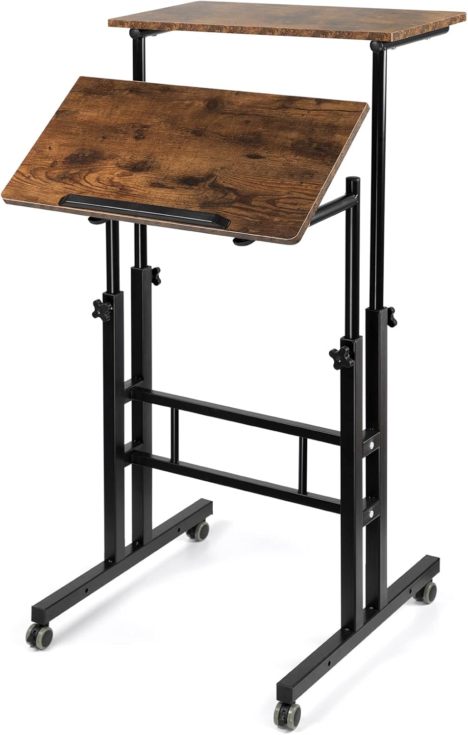 Adjustable Mobile Standing Desk with Wheels Z828