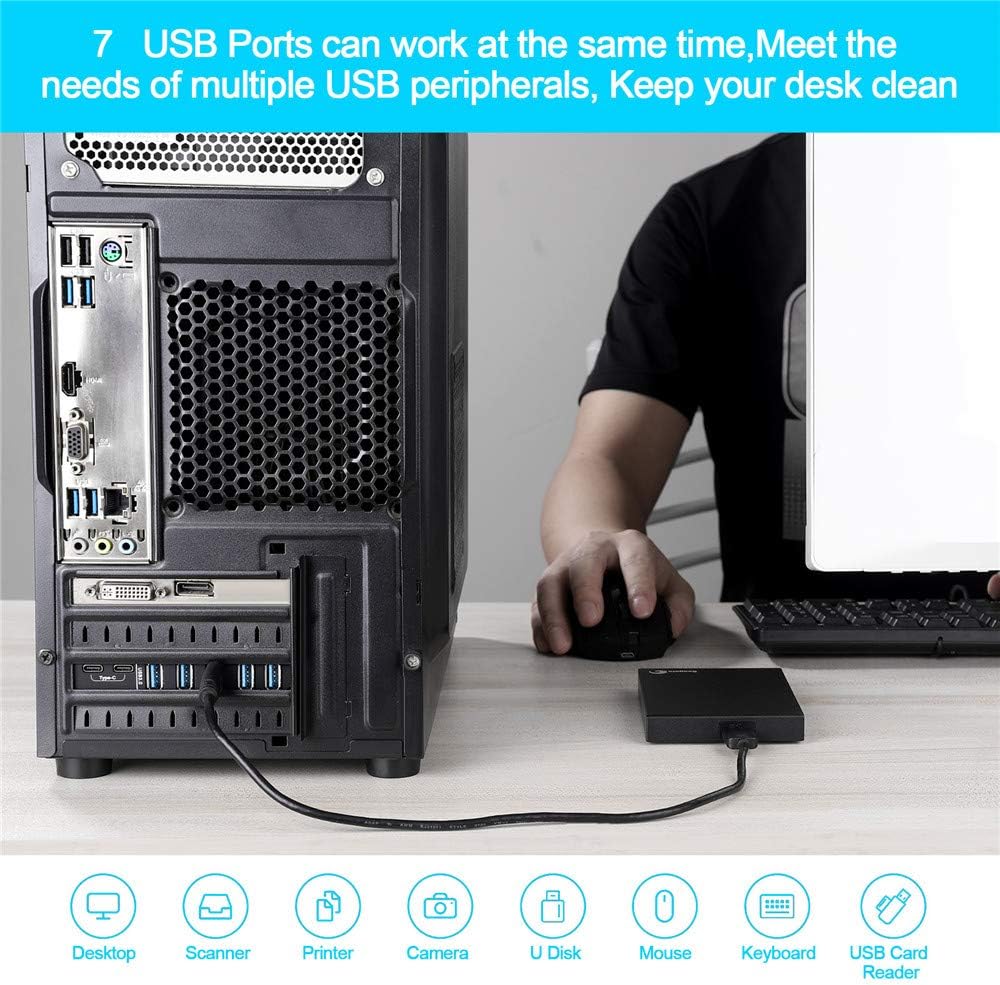 PCI-E to USB 3.0 7-Port Expansion Card J82773