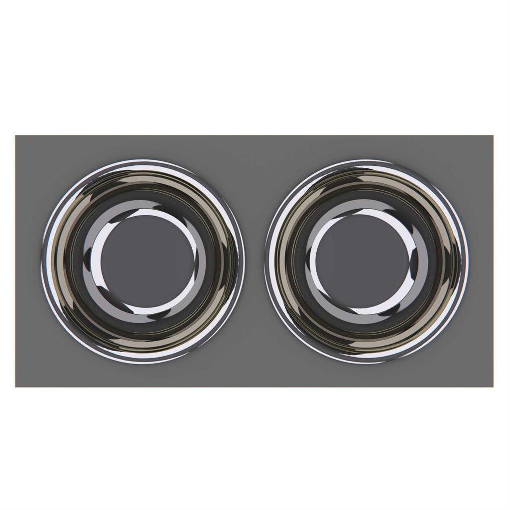 Personalized Elevated Dog Bowl Stand with Internal Storage N568