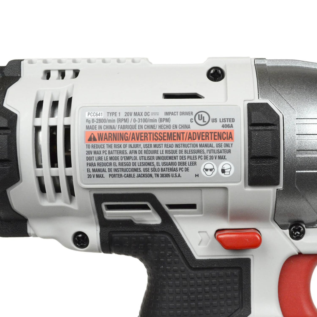 20V Impact Driver Bare Tool E404