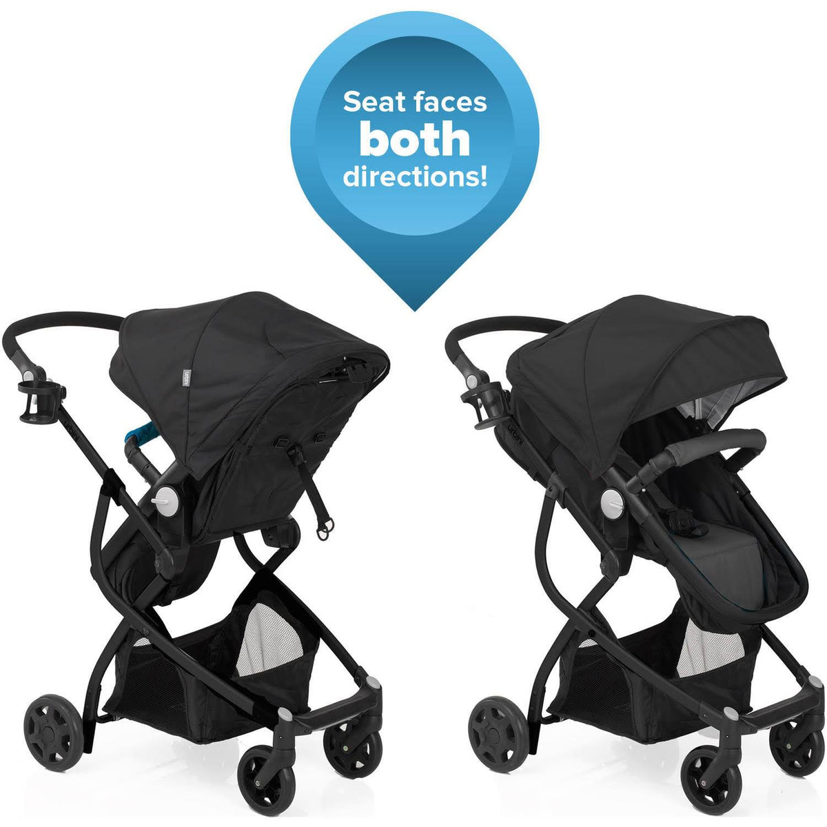 Black Stroller with Car Seat M831