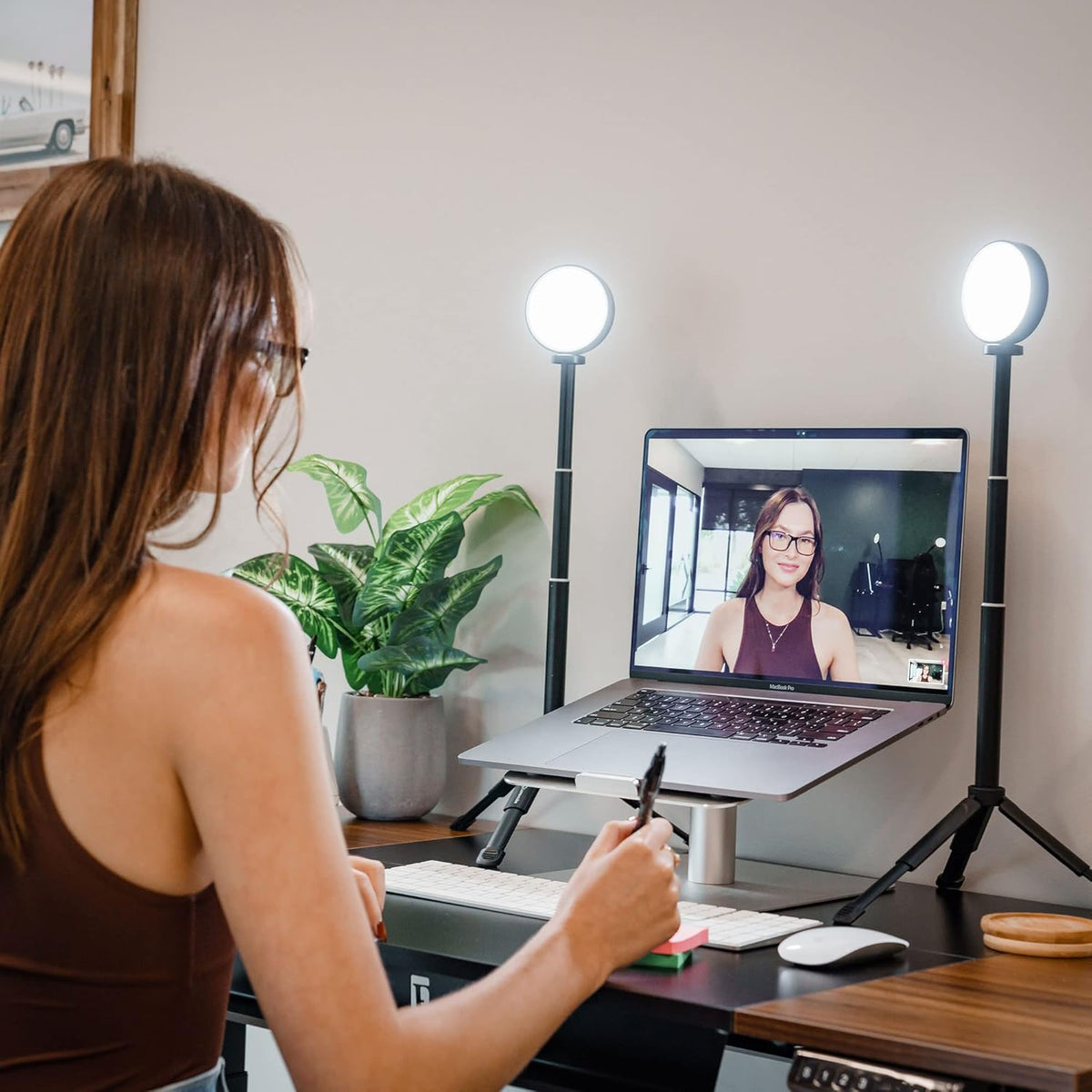 Video Conference Lighting Kit with Stand and Mount W9499