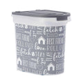 Grey Pet Food Storage Container with Wheels X990